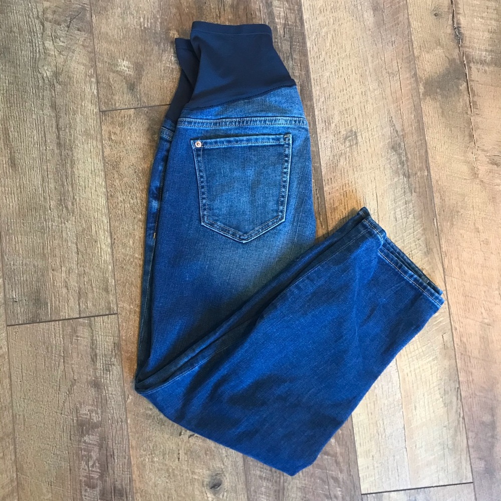 Boyfriend Skinny Full Panel Maternity Jeans 8